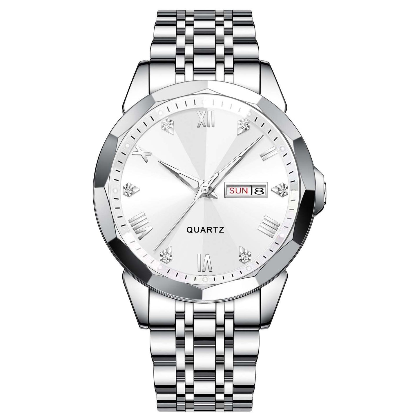 Lavish Business Men's Watch Double Calendar High-grade Quartz