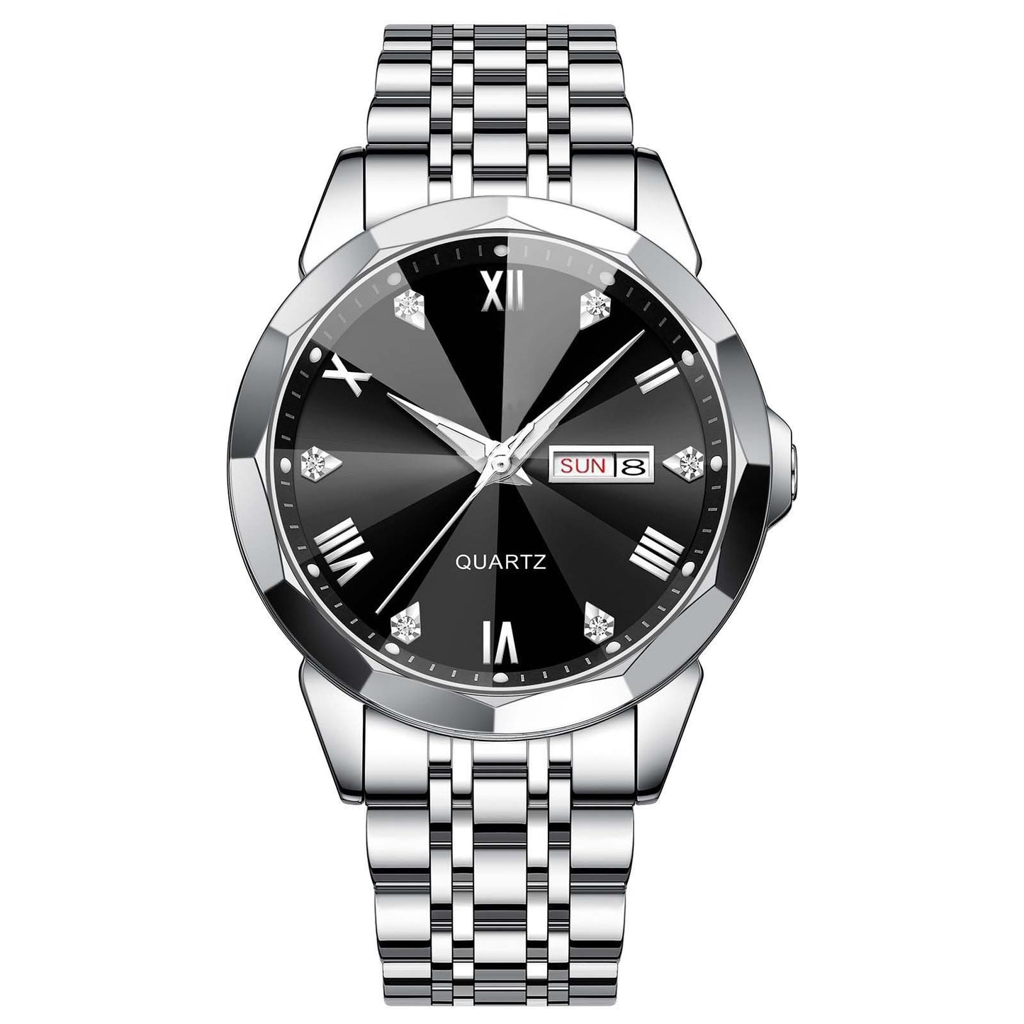 Lavish Business Men's Watch Double Calendar High-grade Quartz