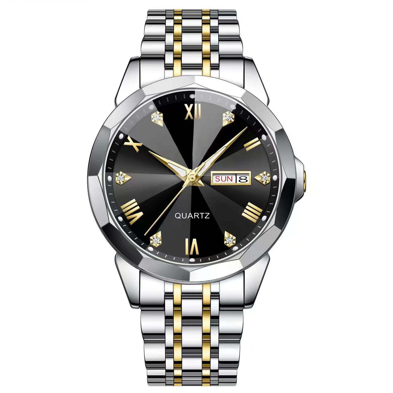 Lavish Business Men's Watch Double Calendar High-grade Quartz